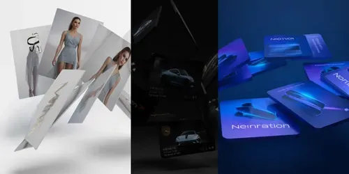 3D Floating Cards Motion Video Designs generated by grok-video