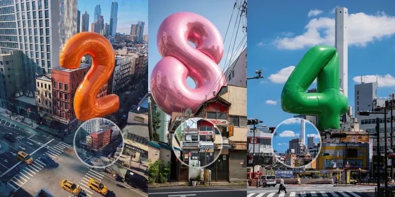 Big Balloon Numbers In The City generated by undefined