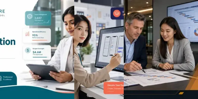 Modern Online Course Cover Templates generated by undefined