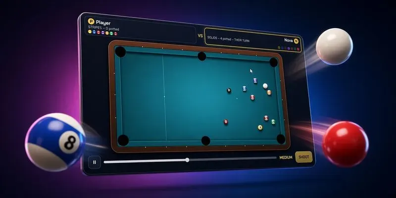 2D Pool Duel Game Builder