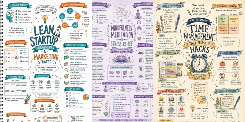 Creative Sketchnote Infographics generated by undefined