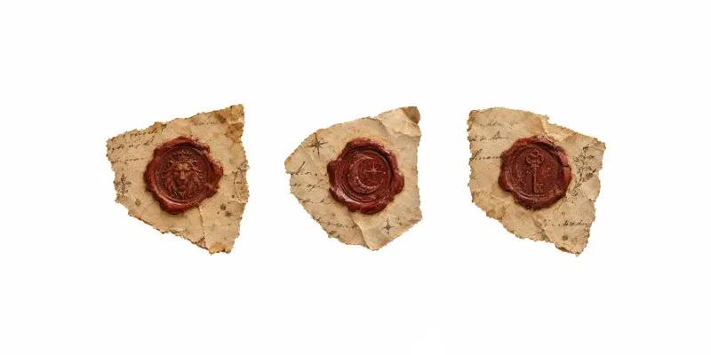Wax Seal Junk Journal Ephemera generated by undefined