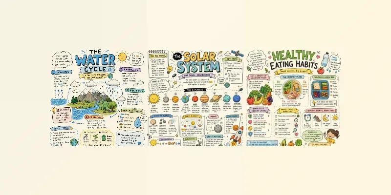 Creative Sketchnote Infographic Kits generated by undefined