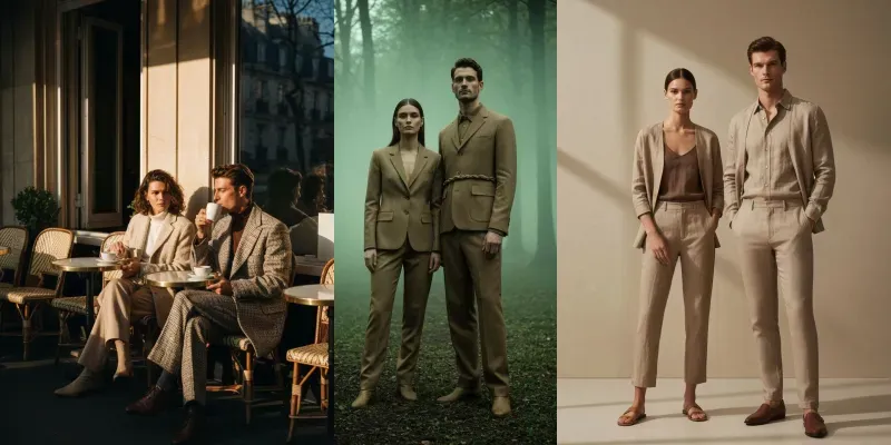 Cinematic Fashion Portraits Ai generated by undefined
