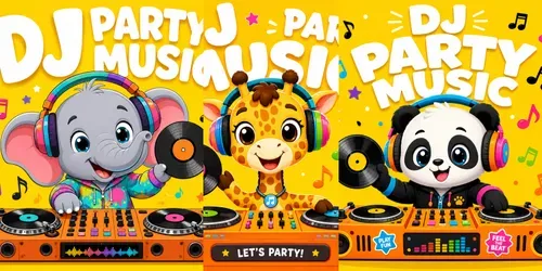 Cute Baby Dj Animals generated by chatgpt-image