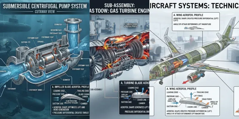 Engineering Cutaway Infographics generated by undefined
