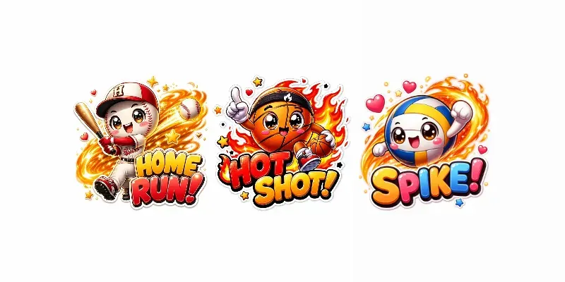 Cute Kawaii Fire Mascots generated by undefined