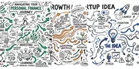 Abstract Mind Map Doodles gemini-image prompt mini thumbnail