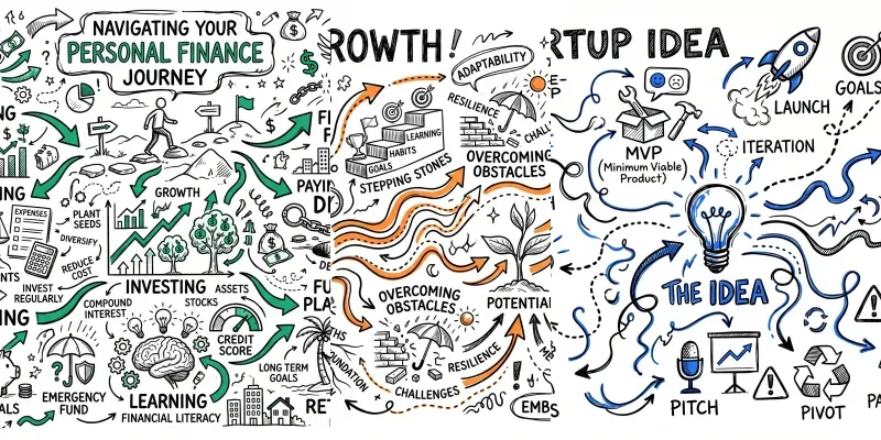Abstract Mind Map Doodles generated by undefined