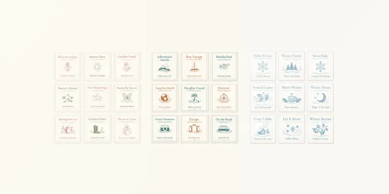 Botanical Tags Packs generated by undefined