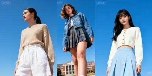 Photorealistic Lowangle Fashion Portraits generated by flux