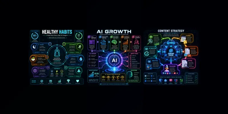 Neon Infographic Blueprints generated by undefined