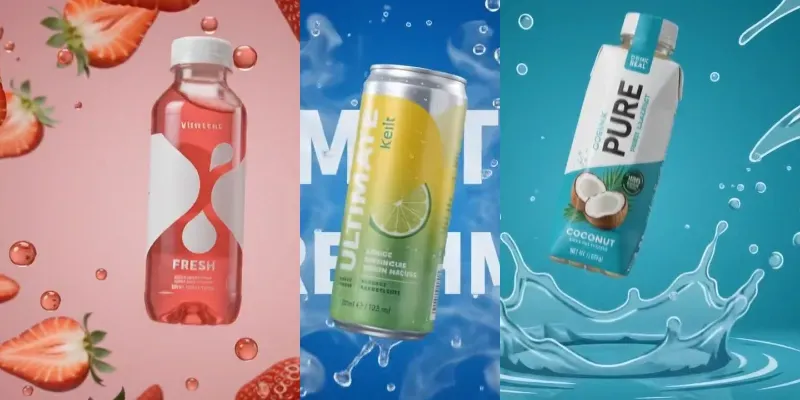 Modern Beverage Products Ads Videos generated by undefined