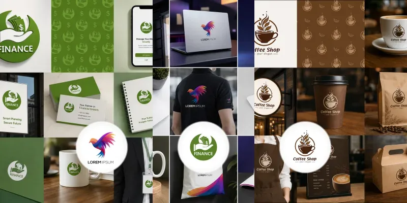 Logo Mockups Brand Identities generated by undefined
