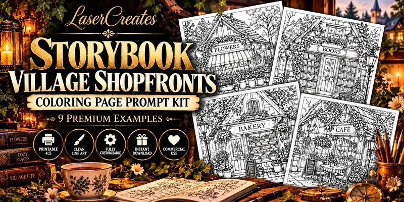 Storybook Village Shopfronts generated by undefined