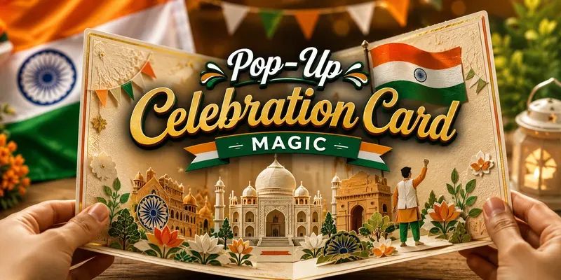 Pop Up Celebration Card Magics generated by undefined