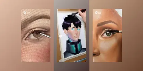 Painting Process Time Lapses Videos generated by sora