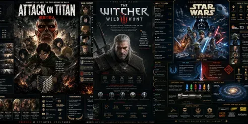 Iconic Entertainment Infographic Posters generated by chatgpt-image