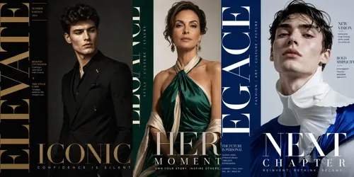 Fashion Editorial Covers generated by chatgpt-image