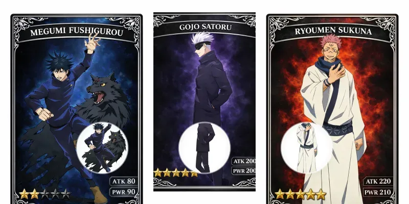 Battle Cards generated by undefined