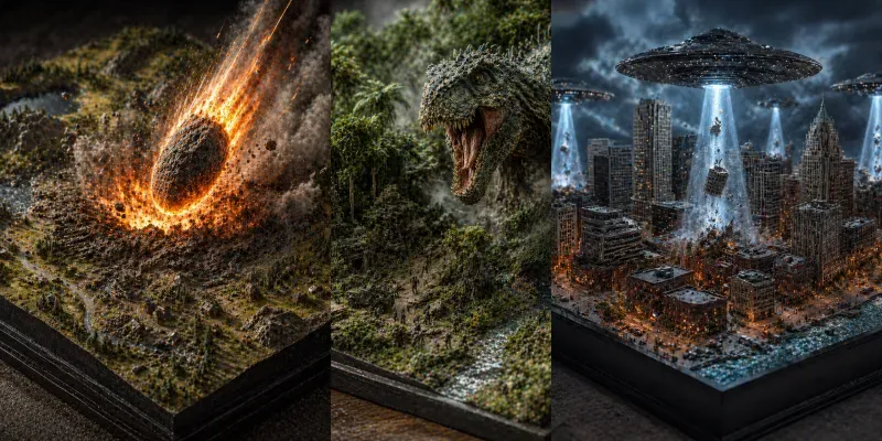 Tiny Worlds Monumental Dramas generated by undefined