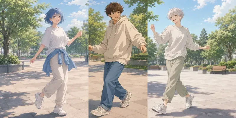 Soft Anime Dance Steps generated by undefined