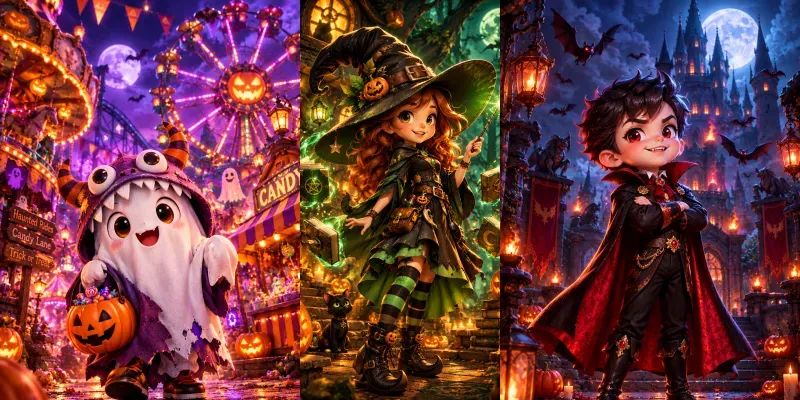 Halloween Cartoon Characters