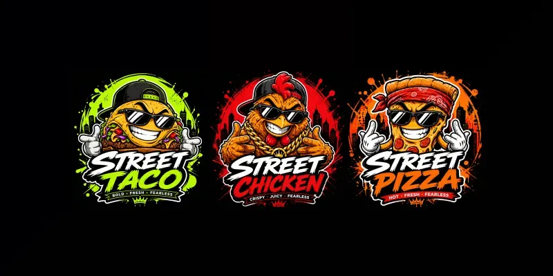 Street Food Mascot Logo Generator generated by undefined