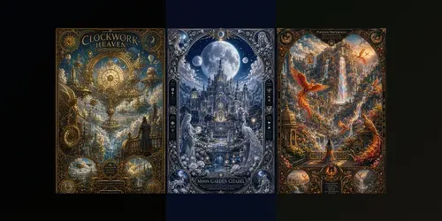 Mythic Worlds Vintage Poster Creators generated by chatgpt-image