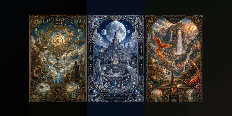 Mythic Worlds Vintage Poster Creators generated by undefined