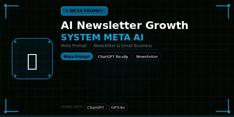 Newsletter Growth System Meta Ai generated by undefined