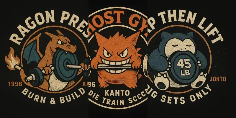 Pokemon Style Vintage Gym Parody Emblems generated by undefined