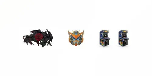 Premium Hard Enamel Pins generated by gemini-image