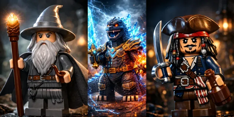 Lego Iconic Fictional Characters generated by undefined