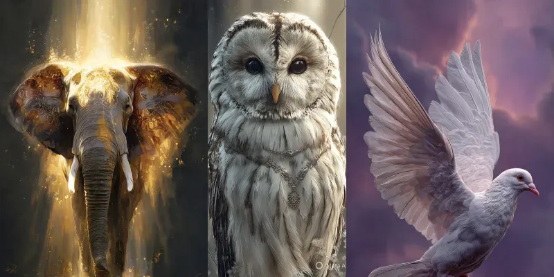 Divine Healinganimal Portraits generated by undefined