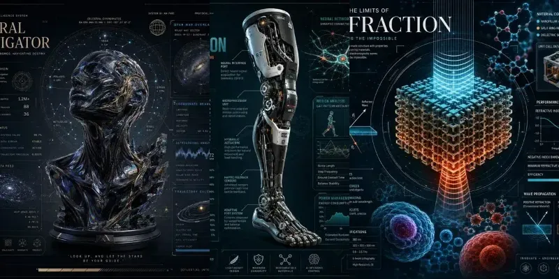 Futuristic Tech Infographic Posters generated by undefined