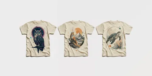 Minimalist Graphic Tshirt Designs generated by chatgpt-image