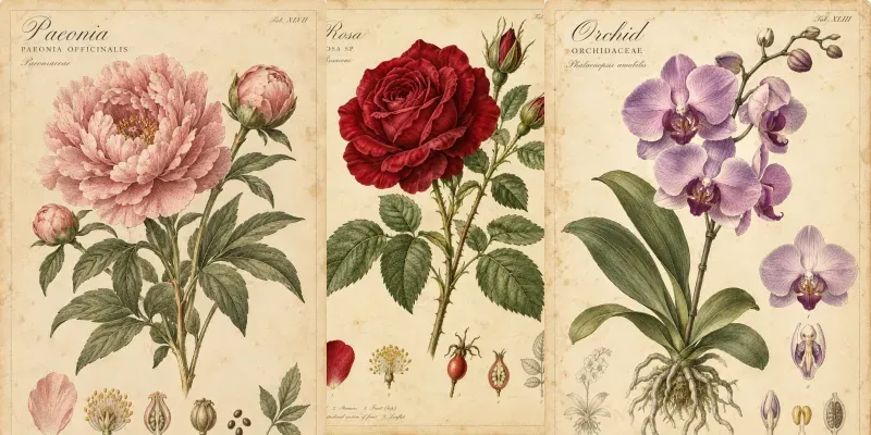 Vintage Botanical Naturalist Art