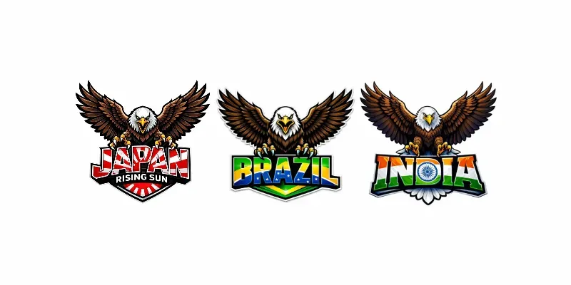 Patriotic Eagle Logos generated by undefined