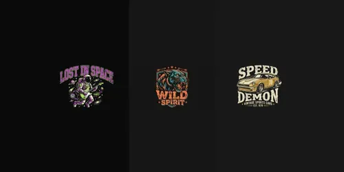 Retro Streetwear Tshirt Designs generated by gemini-image