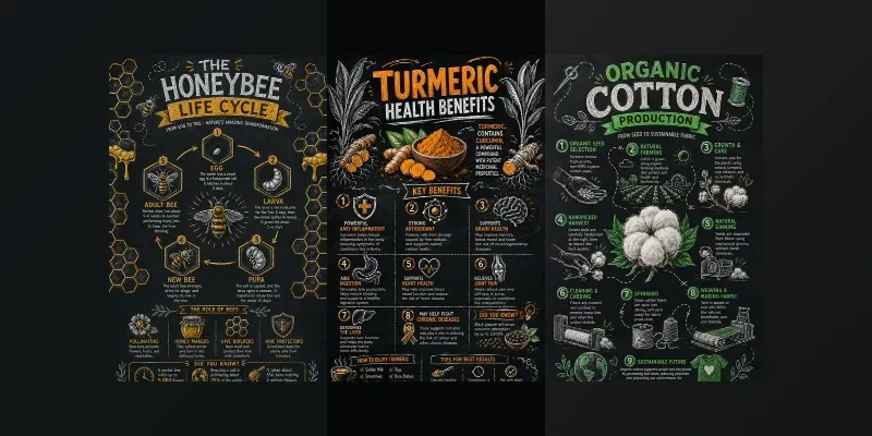 Chalkboard Infographic Visual Makers generated by undefined