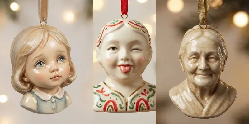 Ornament Portraits Decorative Keepsakes generated by undefined
