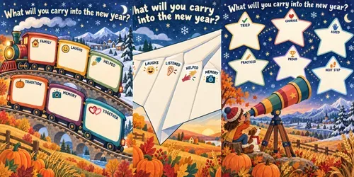 Kids Year End Reflection Adventures generated by chatgpt-image