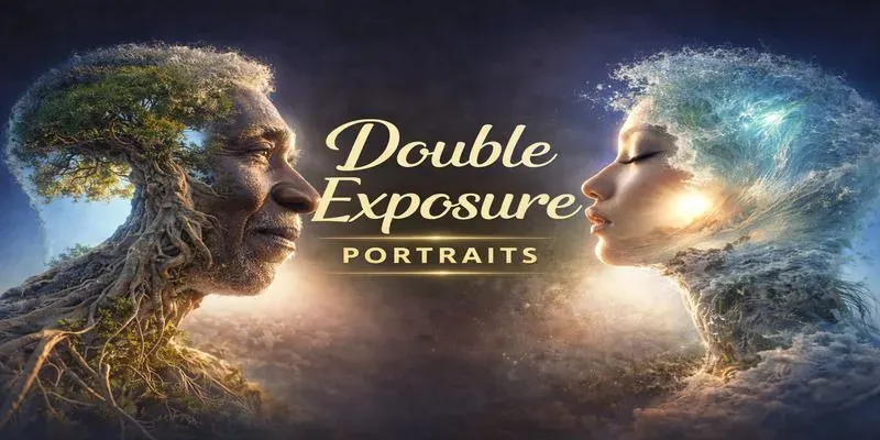 Double Exposure Portraits generated by undefined