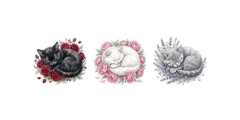 Professional Cat Cliparts generated by undefined