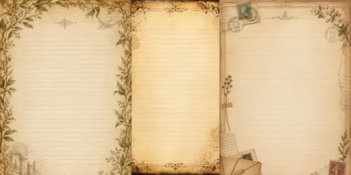 Vintage Lined Writing Pages generated by chatgpt-image