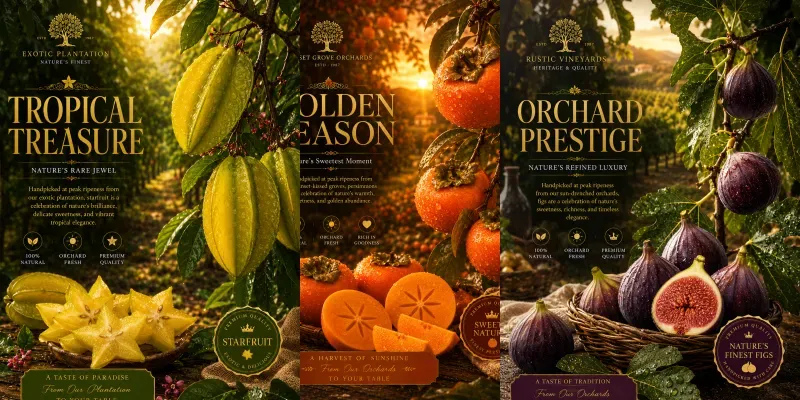 Botanical Fruit Branding generated by undefined
