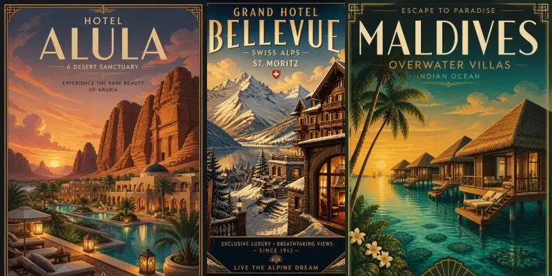 Luxury Resort Poster Creators generated by undefined