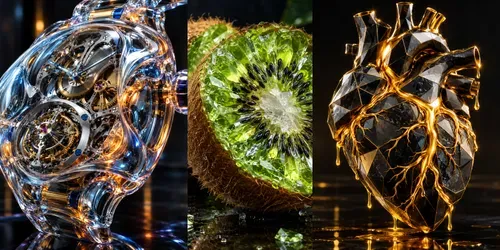 Surreal Cinematic Glass And Ceramic Sculptures generated by chatgpt-image