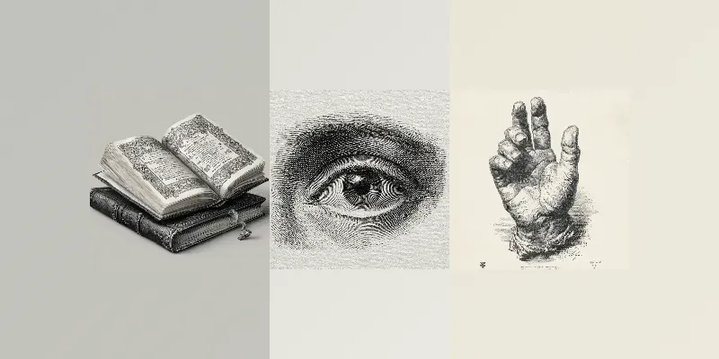 Timeless Monochrome Engraving Art
